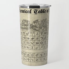 The Alchemical Table of Symbols Travel Mug