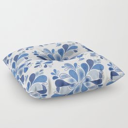 Blue Hydrangea Floor Pillow