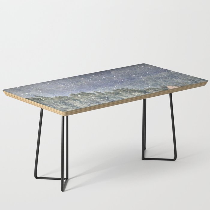 Scottish Highlands Snow Shower in I Art and Afterglow Coffee Table