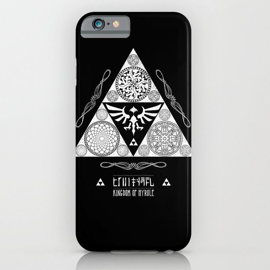 Legend of Zelda Kingdom of Hyrule Crest Letterpress Vector Art iPhone & iPod Case