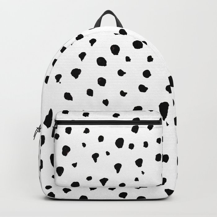 Dalmatian dots black Backpack
