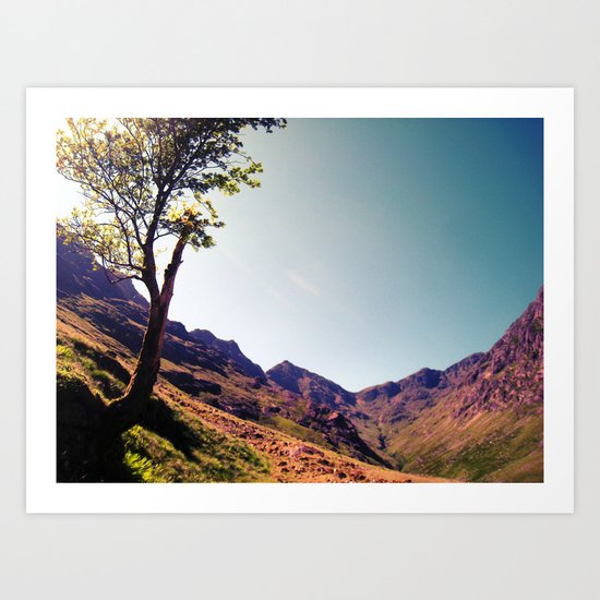 tree side. Art Print
