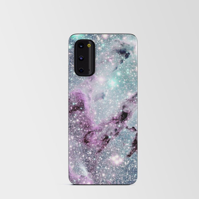 Eagle Nebula Pillars of Creation Purple Steel Blue Aqua Android Card Case