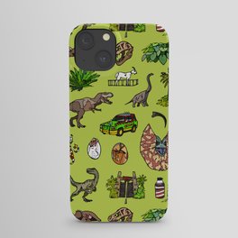 Jurassic pattern lighter iPhone Case