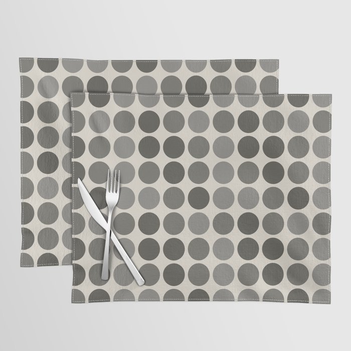 Simple Shapes Pattern. Organic Neutral and Tonal Luxurious Bronze. Placemat