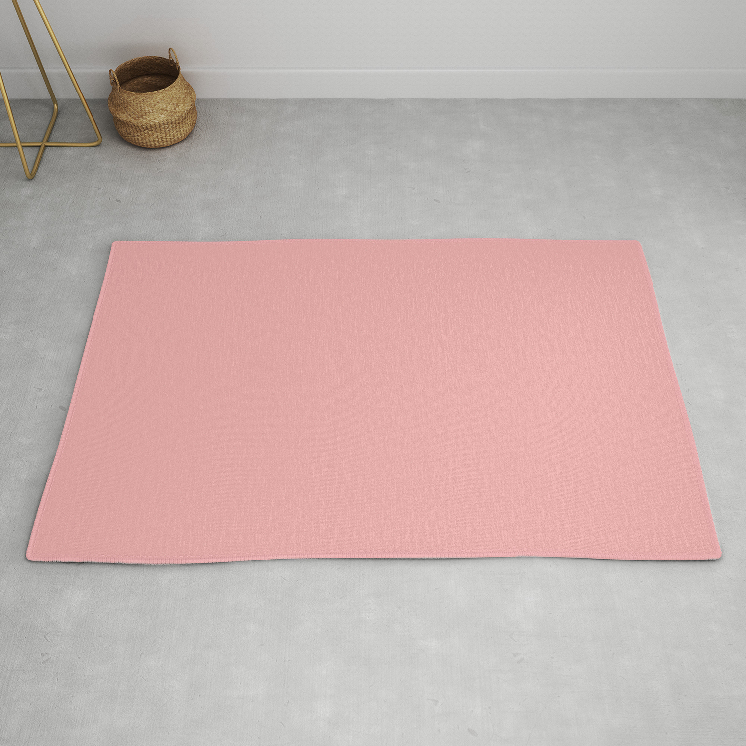 Classic Lush Blush Pink Solid Satin Color Rug By Honorandobey Society6