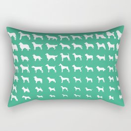 All Dogs (Mint) Rectangular Pillow