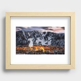 Aspen Skyline Recessed Framed Print