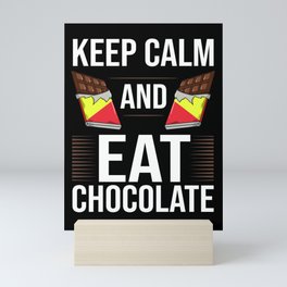Chocolate Candy Bar Choco Dark Keto Mini Art Print