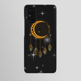 Native American Indigenous dream catcher with feathers and stars	 Android Case