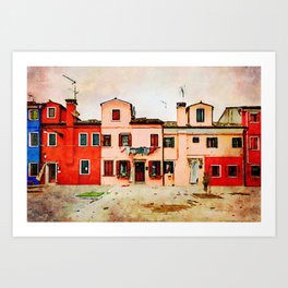 Street in Venice Italy Art Print