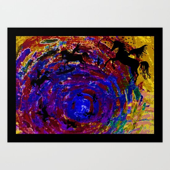 Van Gogh Illusion Art Print