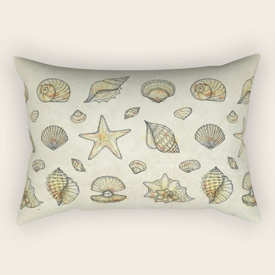 Seashells Rectangular Pillow