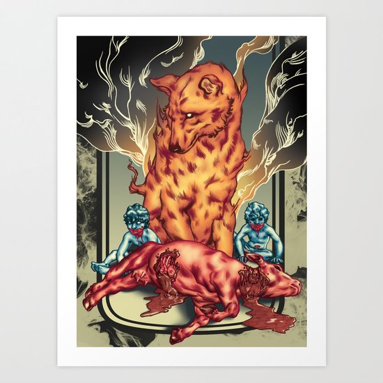Romulus and Remus Humble Beginnings Art Print