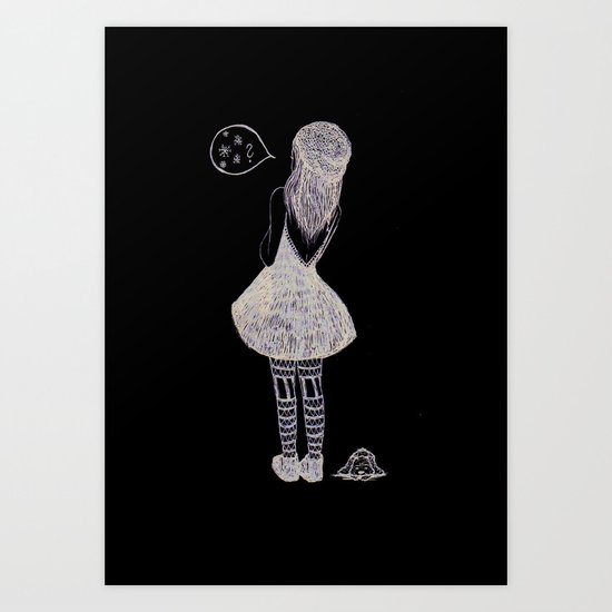 Snow? Art Print