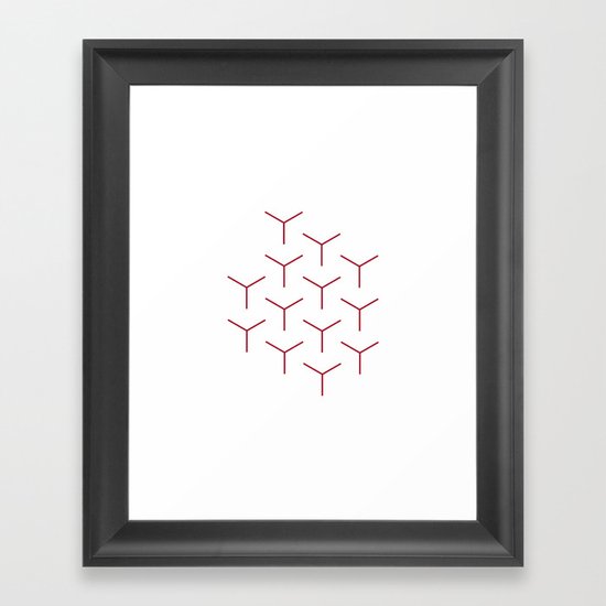 #248 Rods – Geometry Daily Framed Art Print