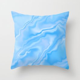 Blue Marble  Throw Pillow