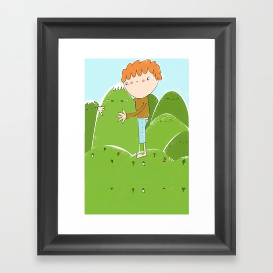 do you need a hug? Framed Art Print