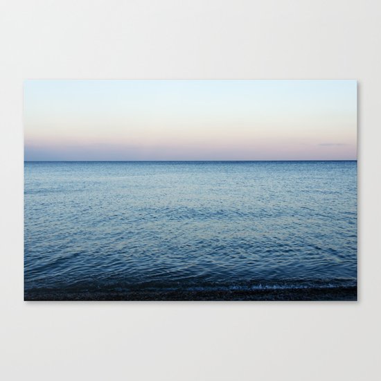 Sea. Evening Calm Canvas Print