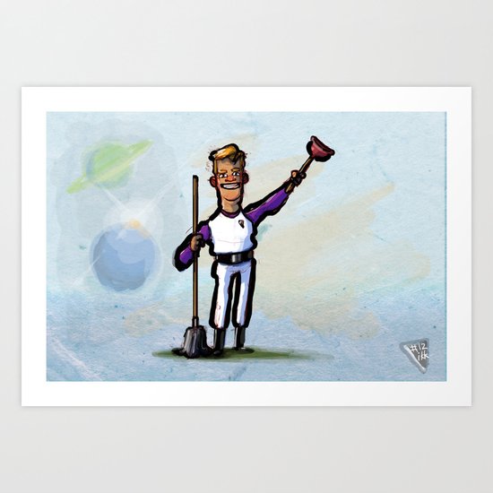 Use Verb on Noun #12: Space Quest Art Print