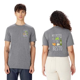My Pesto Is The Besto Motive for a Spaghetti Lover T Shirt | Foodie, Spaghetti, Food, Spaghettilover, Drawing, Bolognese, Noodles, Chef, Pasta, Funny 