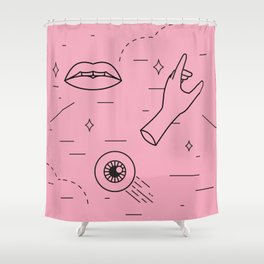 To connect / To Know Shower Curtain