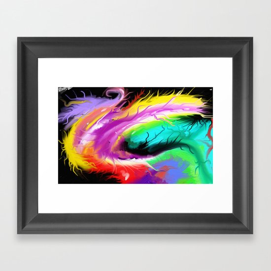 Fuzz Framed Art Print