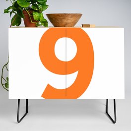 Number 9 (Orange & White) Credenza