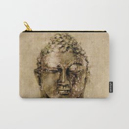 Buddha Carry-All Pouch | Painting, Mixed Media, Collage 