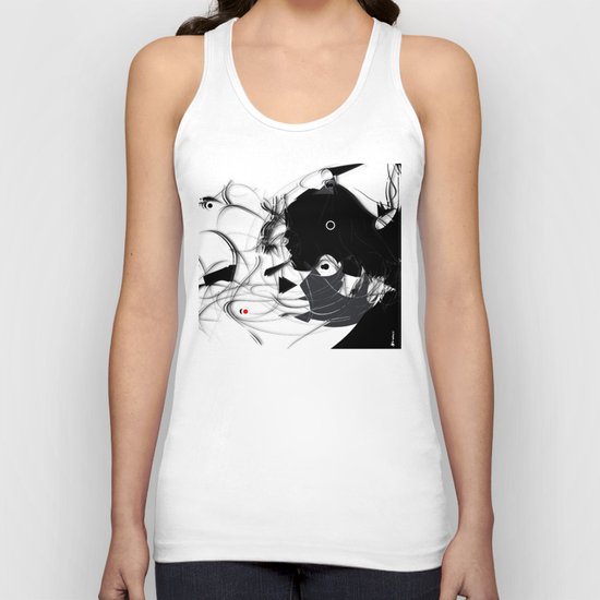 String, Yarn, Swatch, Doll Eyes Unisex Tank Top