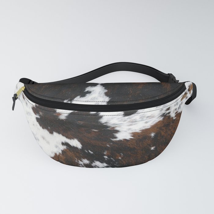 White fur shop fanny pack