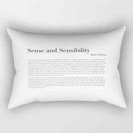 Sense and Sensibility by Jane Austen Rectangular Pillow