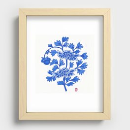 Peony_Korean Traditional  Recessed Framed Print