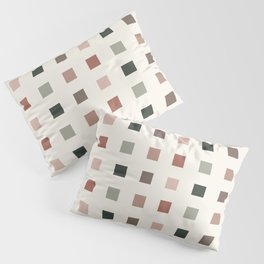 Squares pattern neutral Pillow Sham