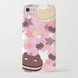 He left his family behind! Cookie Cat! iPhone Case | Illustration, Pattern, Superduperyummy, Cookiecat, Vanilla, Cat, Strawberry, Cookie, Chocolate, Icecream 