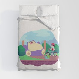 Teeny Tiny Worlds - Route 12 Duvet Cover