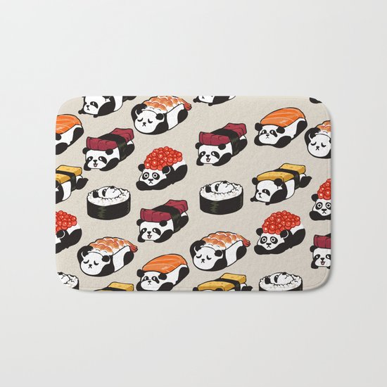 Sushi Panda Bath Mat