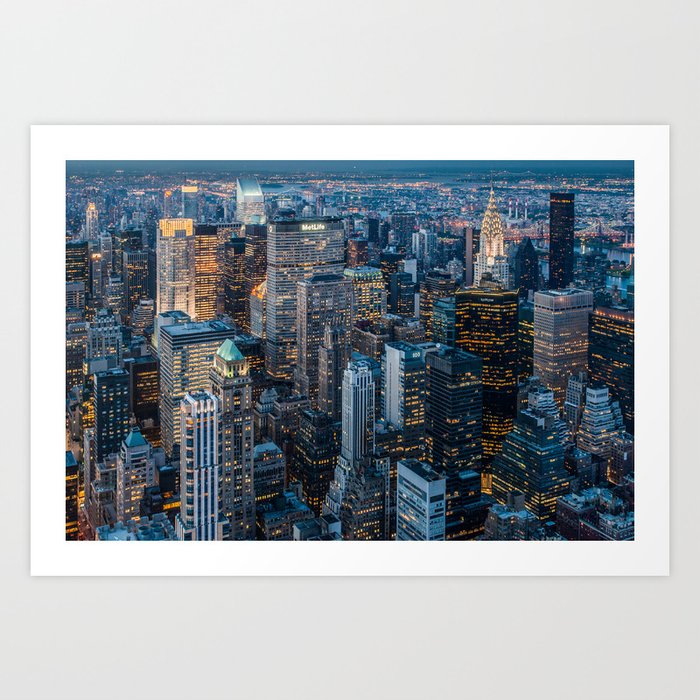 Manhatttan - Downtown Art Print by hannes cmarits (hannes61) | Society6