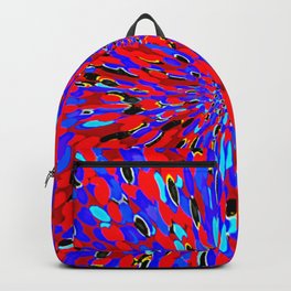 out of very little Backpack | Reds, Painting, Blues, Digital, Blobs, Energy, Vibrant, Black, Expanding 
