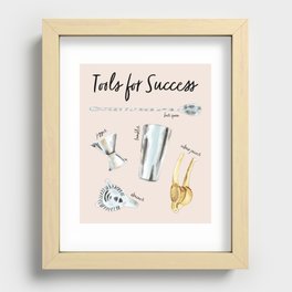 Bar Tools for Success Recessed Framed Print