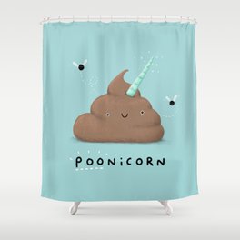 Poonicorn Shower Curtain