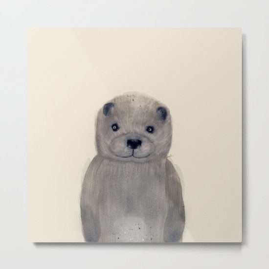 little otter Metal Print