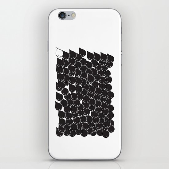 FOLLOW ME FOLLOW YOU - BLK iPhone & iPod Skin
