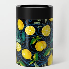 Summer, citrus ,Sicilian style ,lemon fruit pattern  Can Cooler