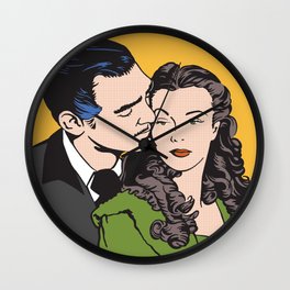 Rhett Butler and Scarlett O'Hara Wall Clock