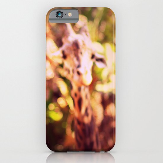 abstract with two giraffes iPhone & iPod Case