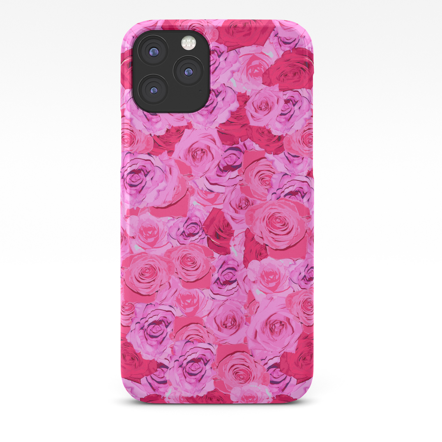 Floral Pink And Red Roses Tumblr Aesthetic Iphone Case By