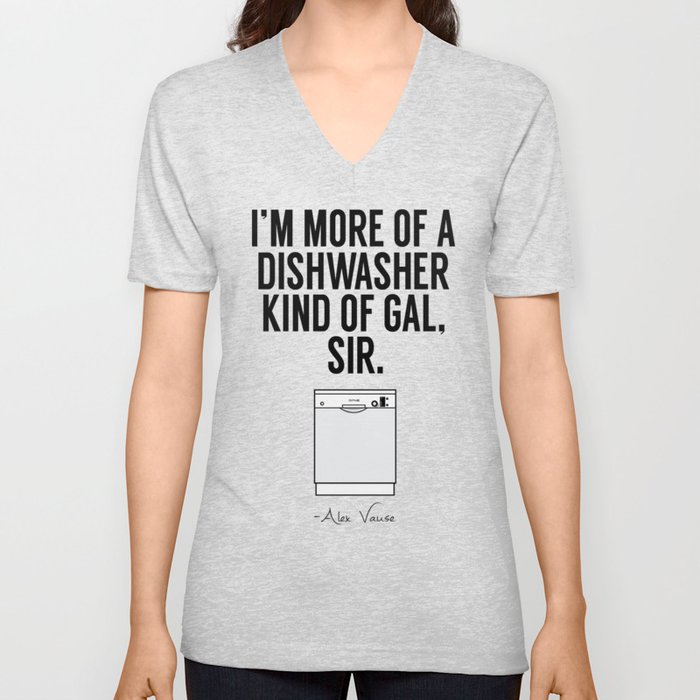 A Dishwasher Kind of Gal (3) V Neck T Shirt