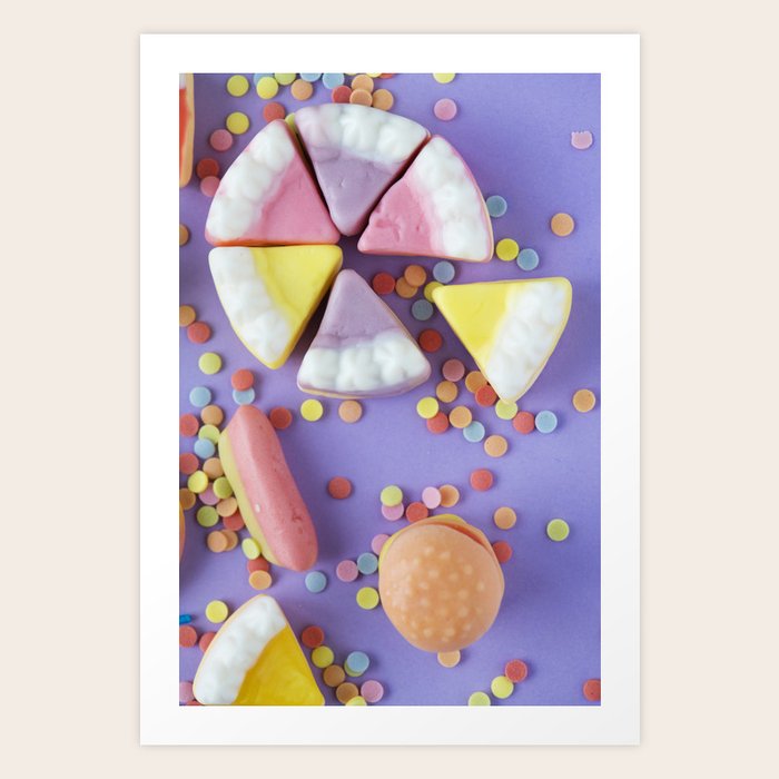 Colorful Gummy Candy Art Print by NewburyBoutique Society6
