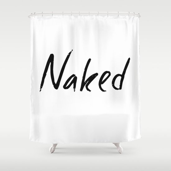 Self fisting and dildo play Naked shower curtains